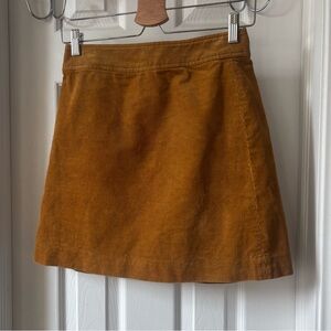 J. Crew Mustard Mini Skirt